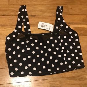 Polka Dot Crop Top